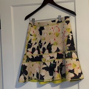 J. Crew Floral Neoprene Skirt